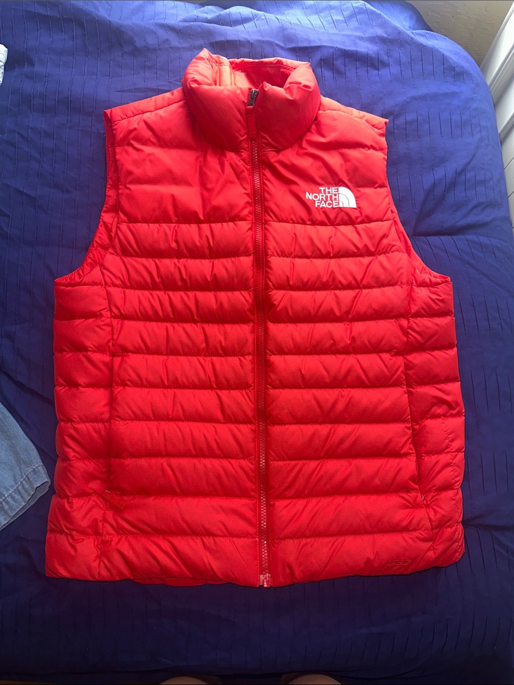 North Face Red Puffer Vest